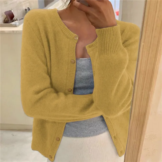 Damen Cardigan mit klassischem Schnitt und eleganter Knopfleiste - 4