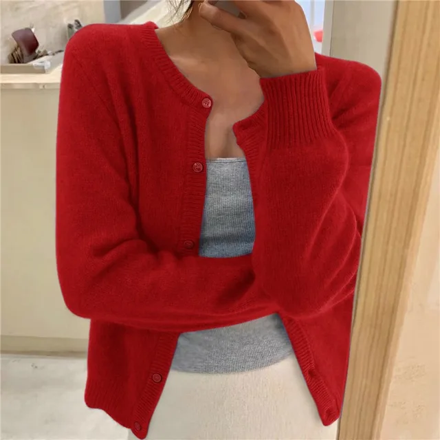 Damen Cardigan mit klassischem Schnitt und eleganter Knopfleiste - 5
