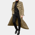 Trenchcoat Herren – Langer Schnitt mit Funktionalen Details - 1