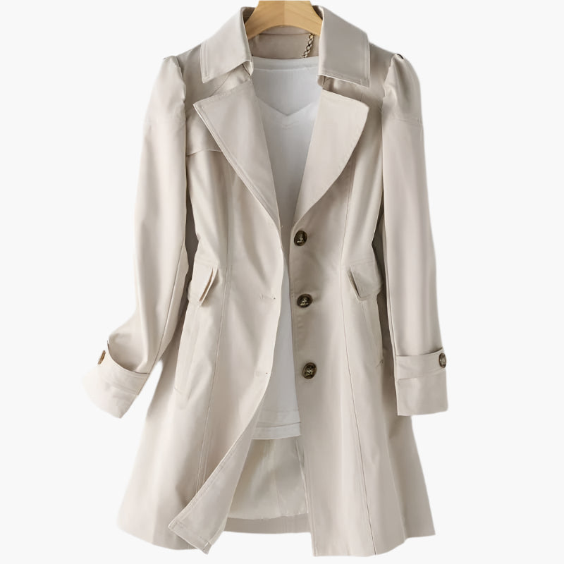 Trenchcoat Damen mit taillierter Passform und klassischem Reverskragen - 5