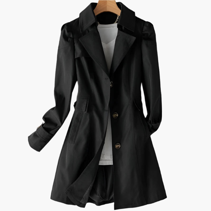 Trenchcoat Damen mit taillierter Passform und klassischem Reverskragen - 6