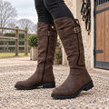 Damen Boots mit hohem Schaft und Reißverschluss - 1