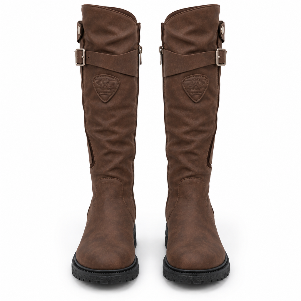 Damen Boots mit hohem Schaft und Reißverschluss - 5