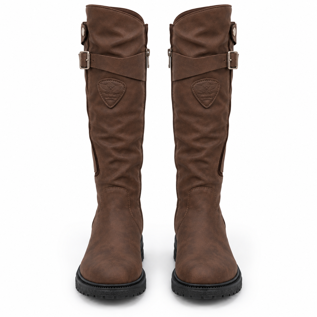 Damen Boots mit hohem Schaft und Reißverschluss - 5