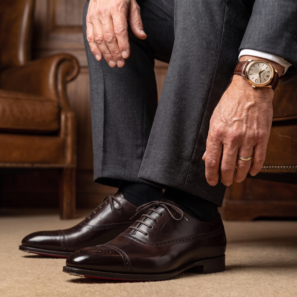 Herren Oxford Schuhe mit traditionellem Design und eleganten Akzenten - J&B - 2
