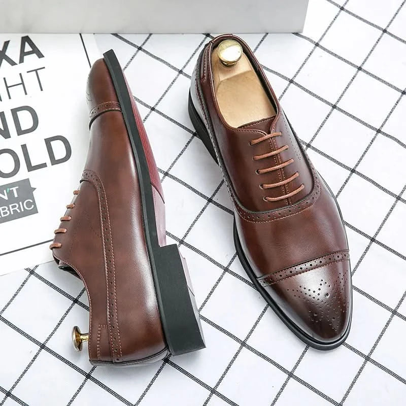 Herren Oxford Schuhe mit traditionellem Design und eleganten Akzenten - J&B - 4
