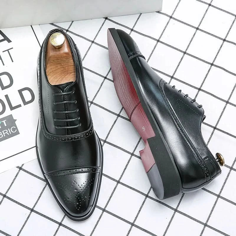 Herren Oxford Schuhe mit traditionellem Design und eleganten Akzenten - J&B - 5