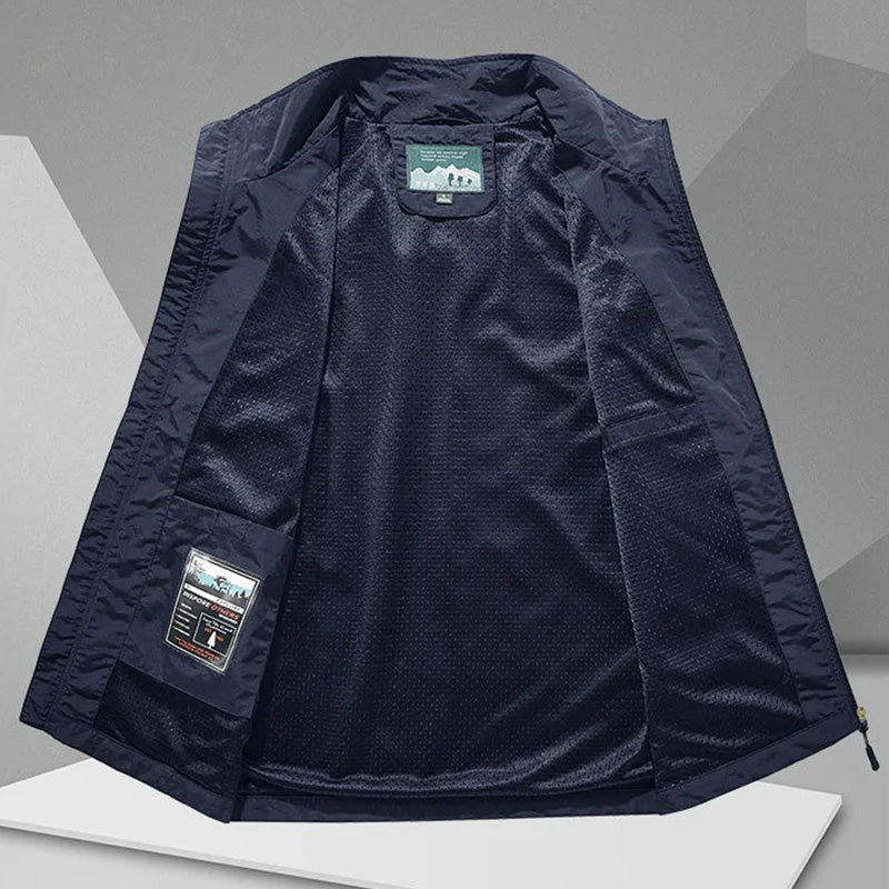 Herren Weste mit praktischen Taschen und Stehkragen - 7