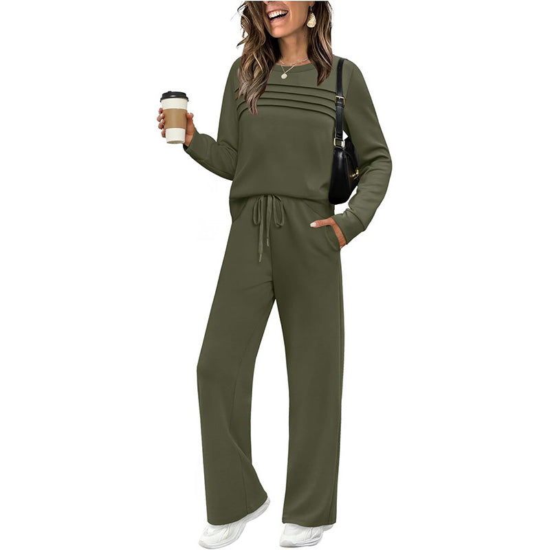 Lounge Set Damen mit lässigem Schnitt und praktischen Taschen - 4