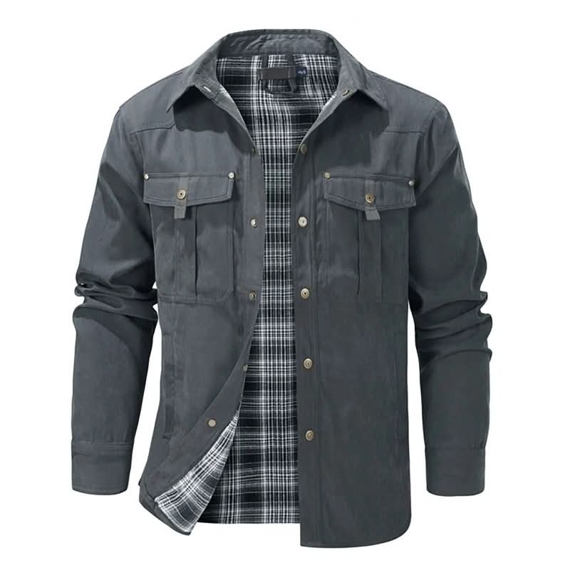 Jacke Herren mit praktischem Schnitt und zwei Brusttaschen - 5