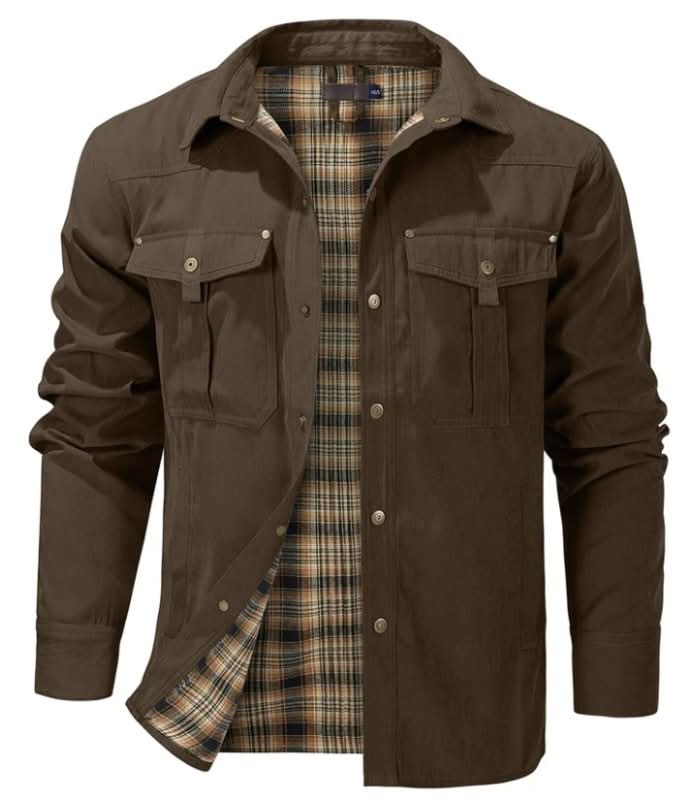 Jacke Herren mit praktischem Schnitt und zwei Brusttaschen - 11
