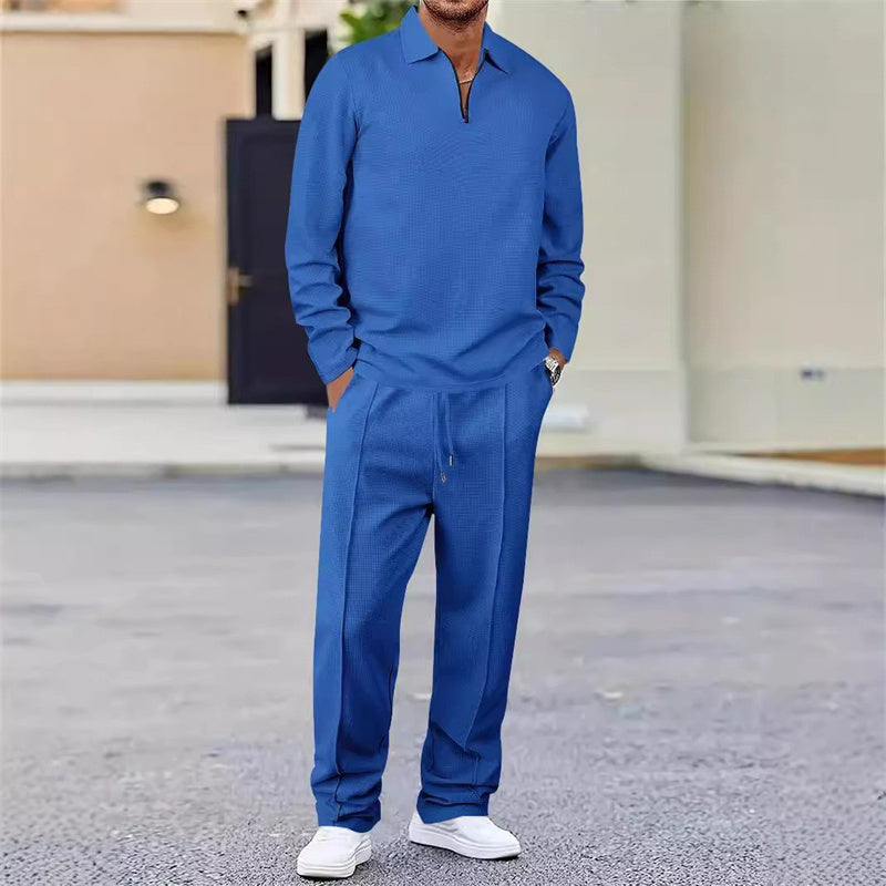 Outfit Herren mit Quarter-Zip Sweatshirt und bequemen Hosen - 5