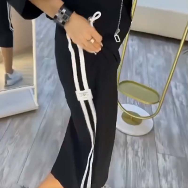 Stylisches Outfit Damen mit Stehkragen und Kordelzug - 5