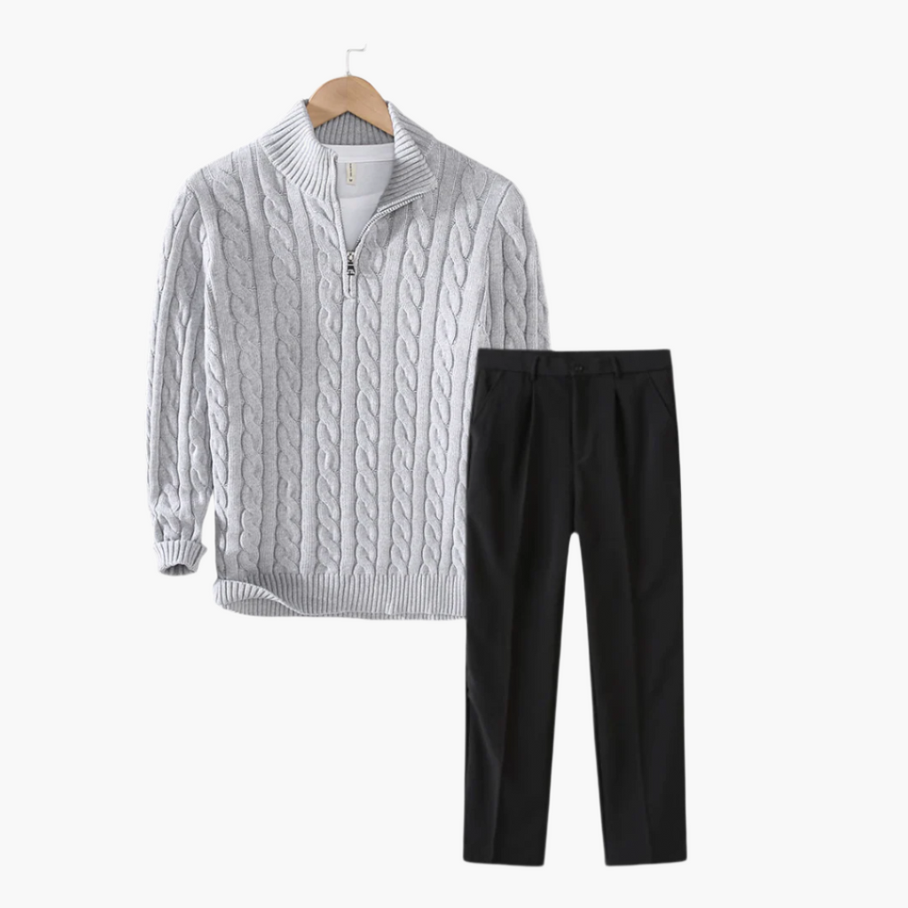 Outfit Herren mit Pullover und Hose - 1