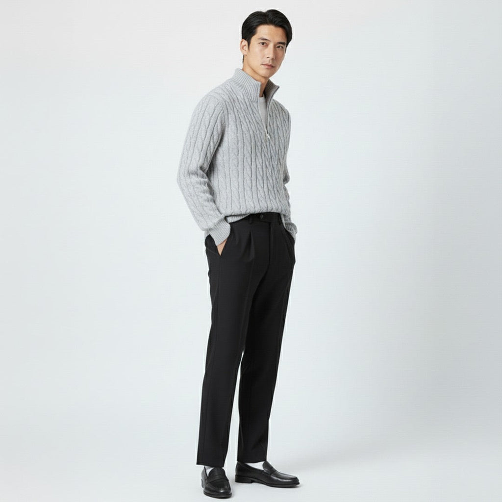Outfit Herren mit Pullover und Hose - 4