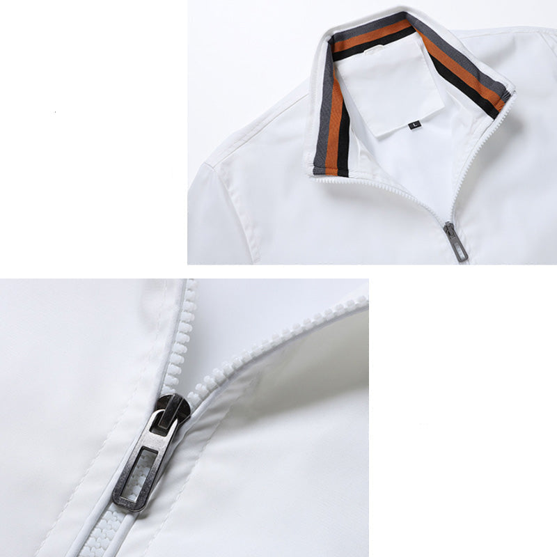 Sportliche Herrenjacke mit Stehkragen und praktischen Taschen - 3
