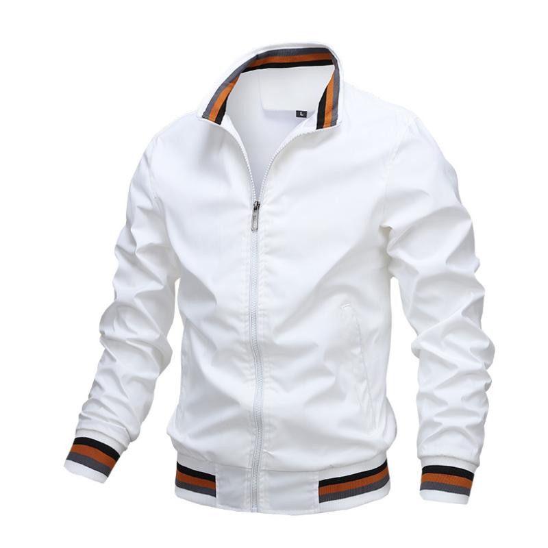 Sportliche Herrenjacke mit Stehkragen und praktischen Taschen - 8