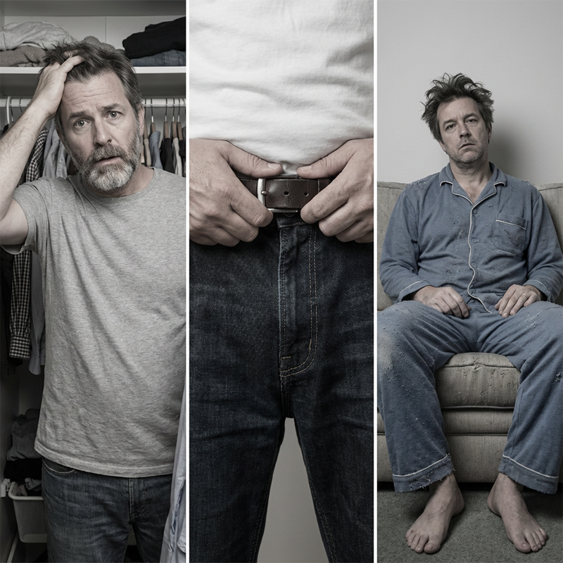 Modisches Herrenoutfit mit Zip-Hemd und lässiger Hose - 8