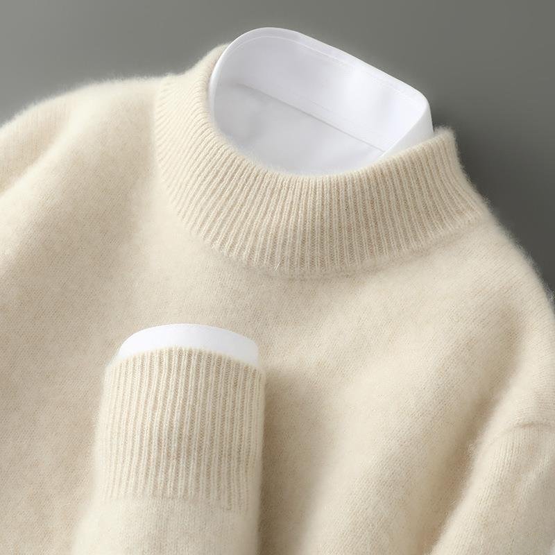 Pullover Herren mit klassischem Schnitt und hohem Kragen - 1
