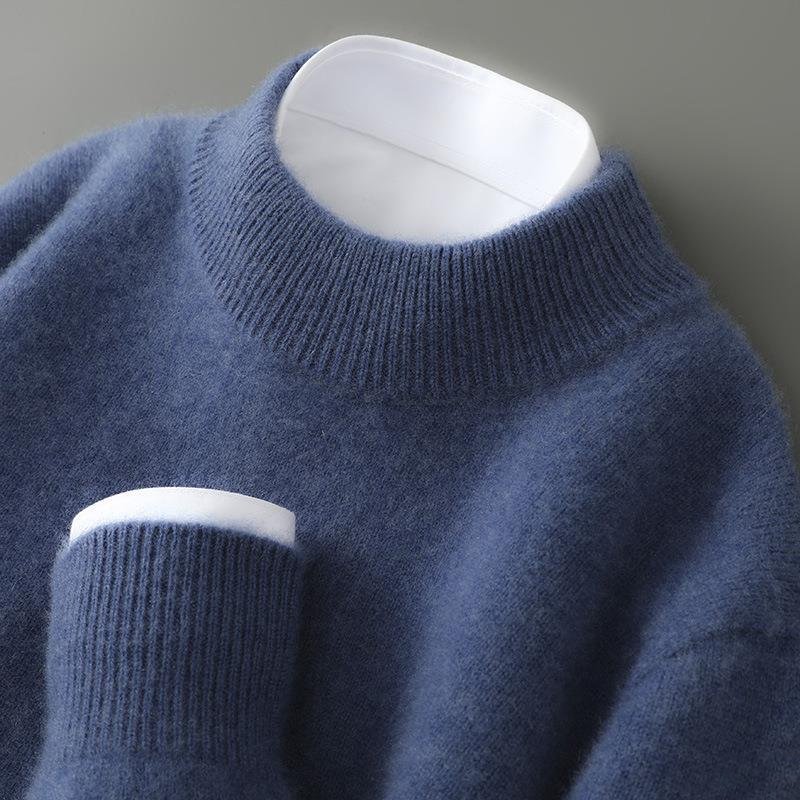 Pullover Herren mit klassischem Schnitt und hohem Kragen - 6