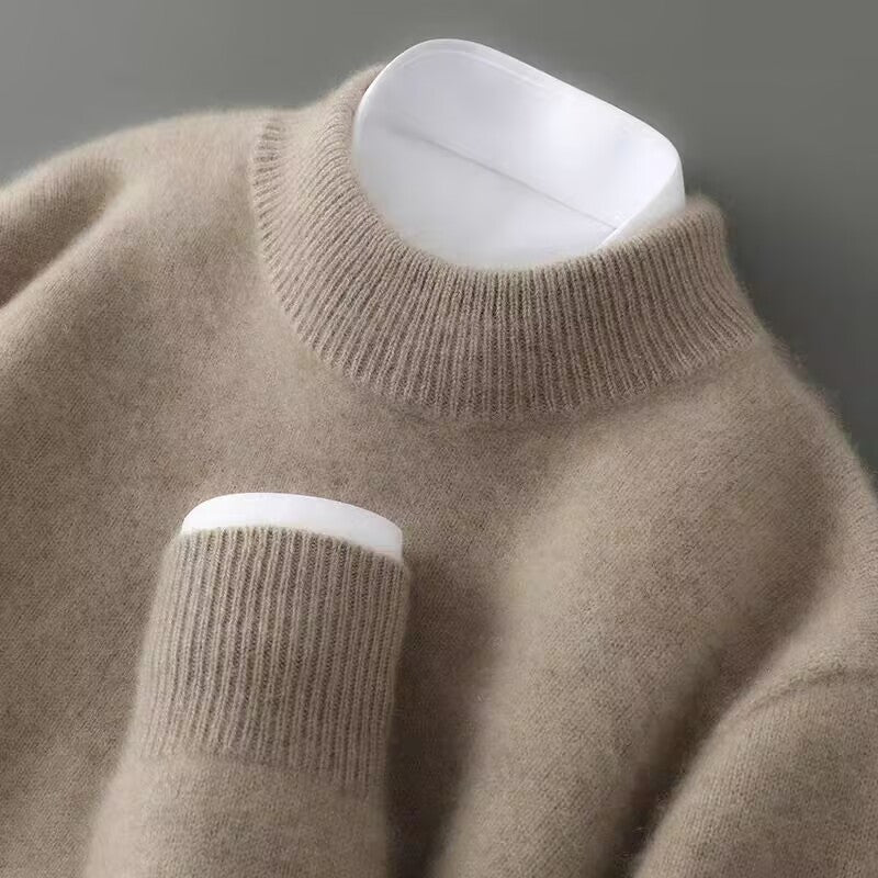 Pullover Herren mit klassischem Schnitt und hohem Kragen - 7