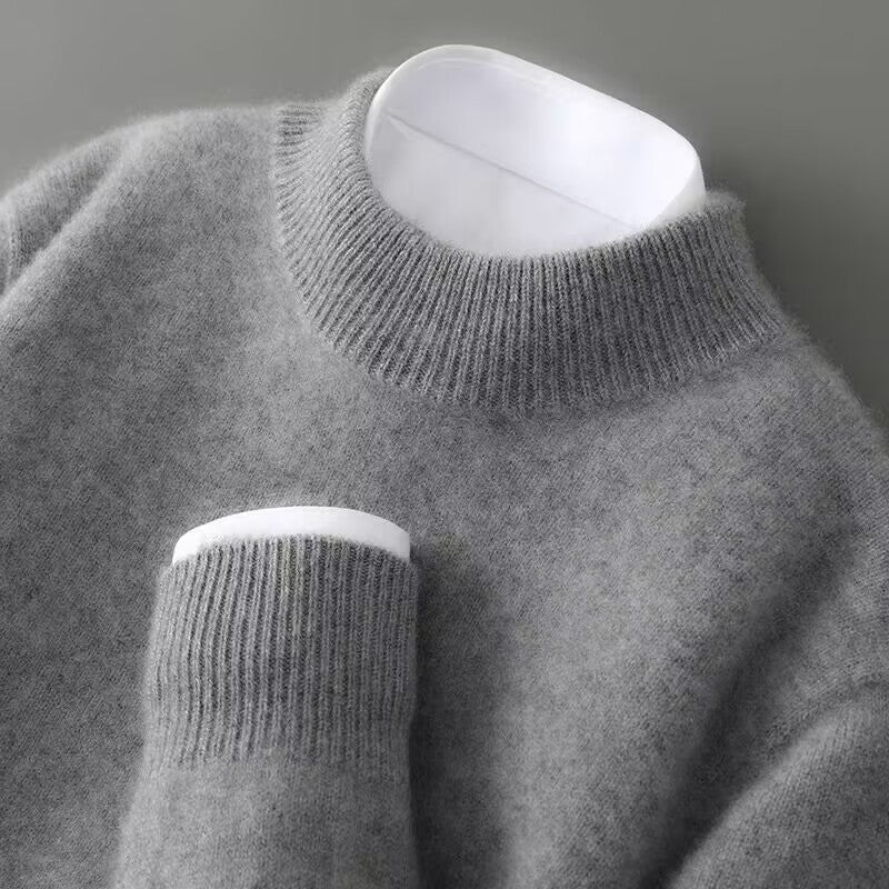 Pullover Herren mit klassischem Schnitt und hohem Kragen - 9