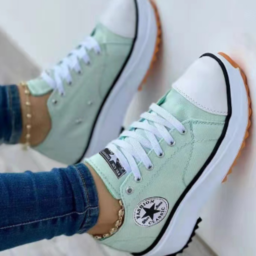 Sneakers Damen mit markanter Sohle und lässigem Design - 5