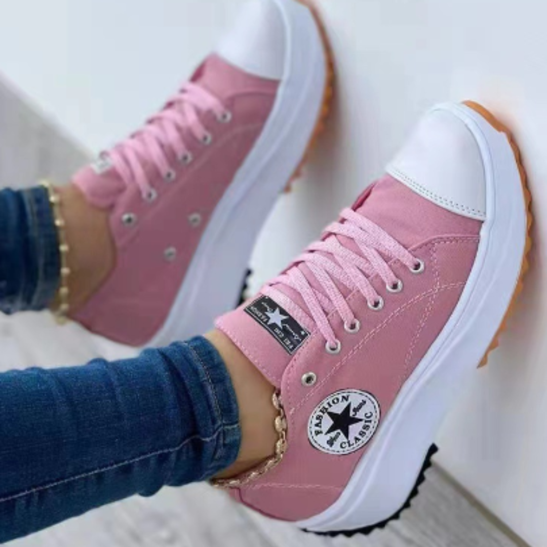 Sneakers Damen mit markanter Sohle und lässigem Design - 9