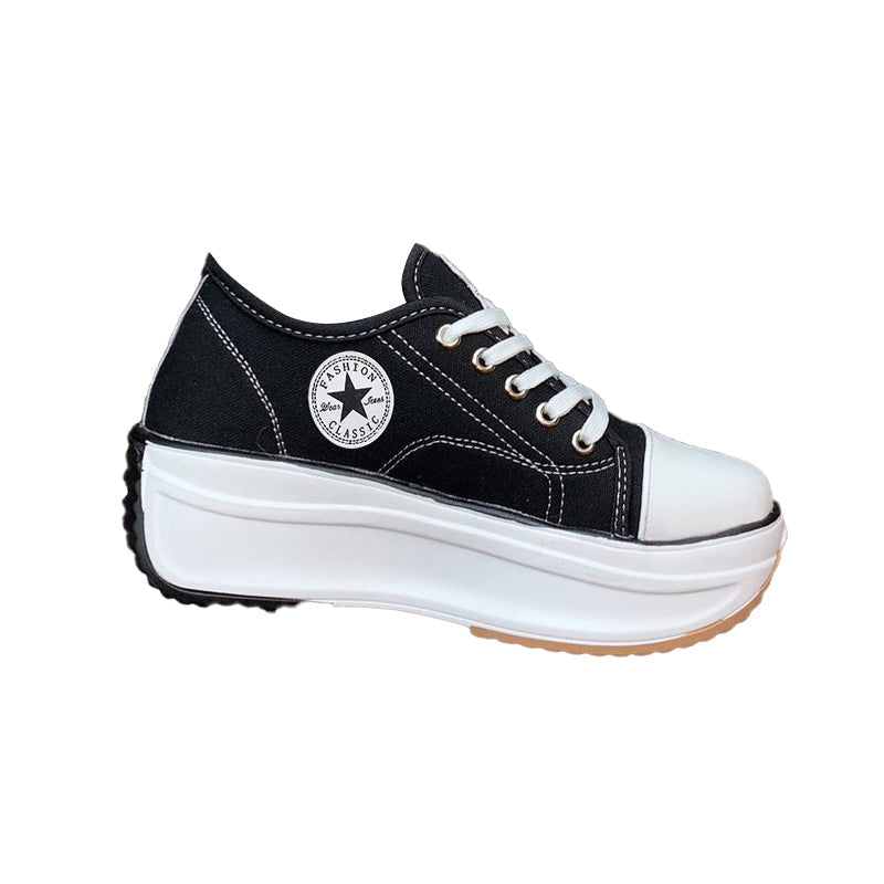 Sneakers Damen mit markanter Sohle und lässigem Design - 16