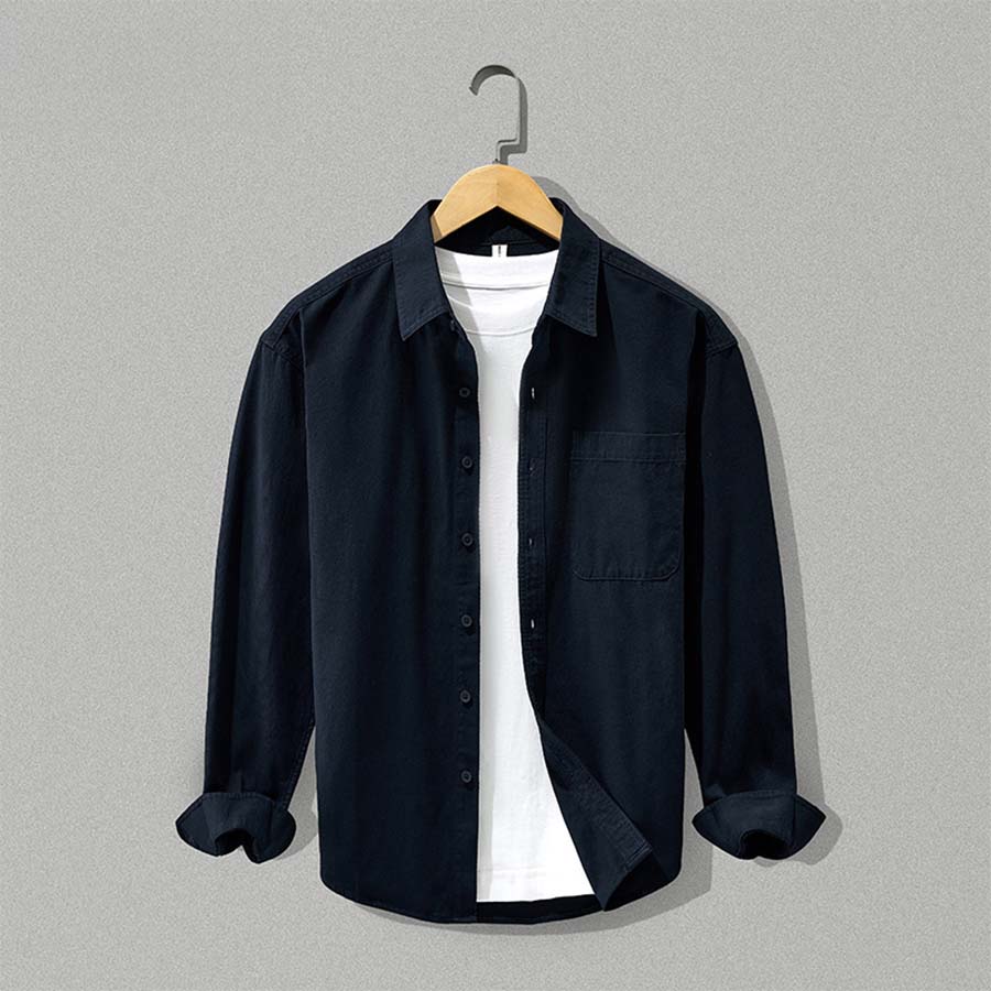 Herrenhemd mit Button-Down-Kragen und praktischer Brusttasche - 7