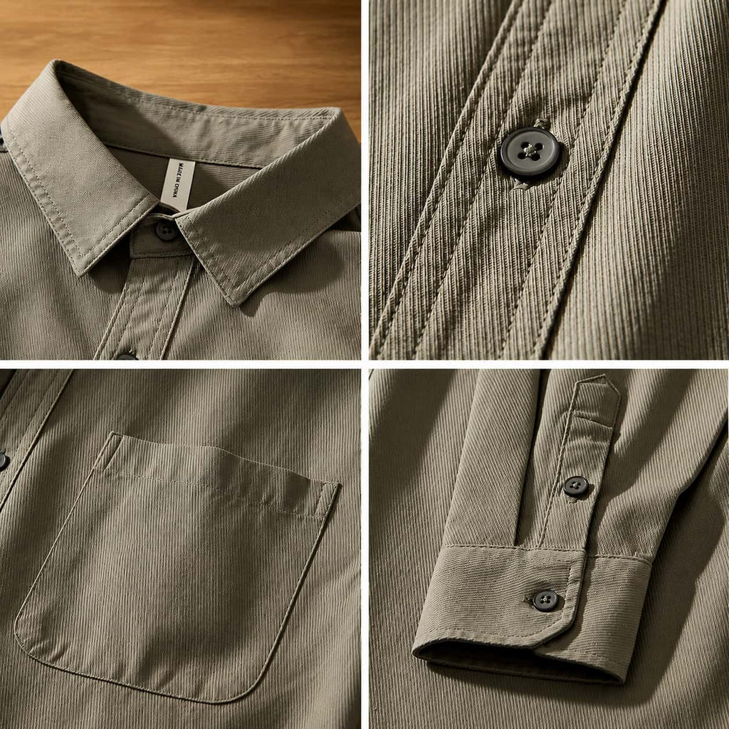 Herrenhemd mit Button-Down-Kragen und praktischer Brusttasche - 12