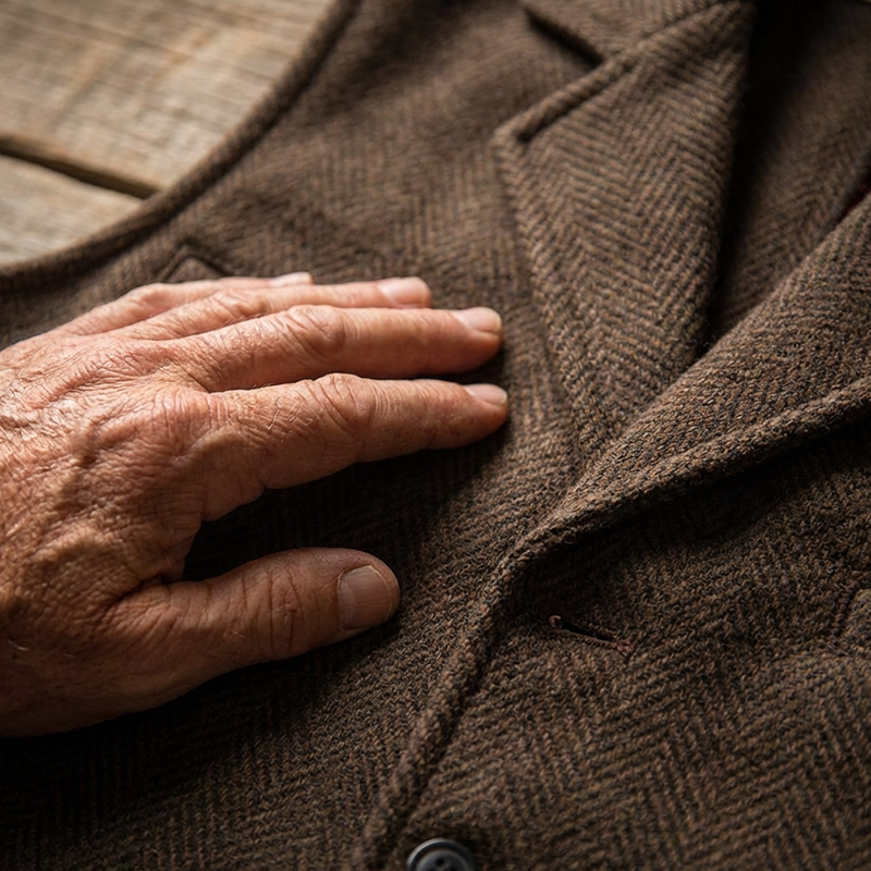 Herren Weste im klassischen Schnitt mit praktischen Taschen - 1