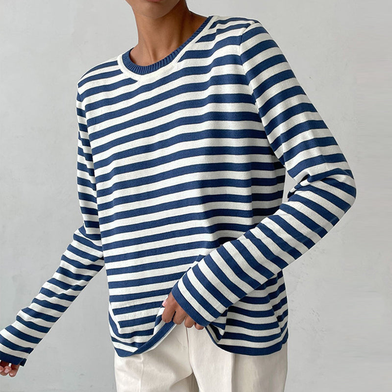 Pullover Damen mit lässigem Schnitt und langen Ärmeln - 1