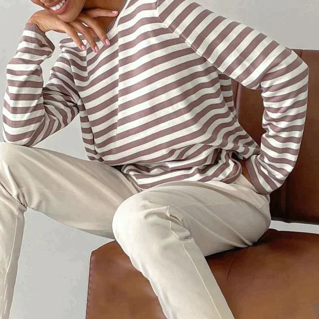 Pullover Damen mit lässigem Schnitt und langen Ärmeln - 7