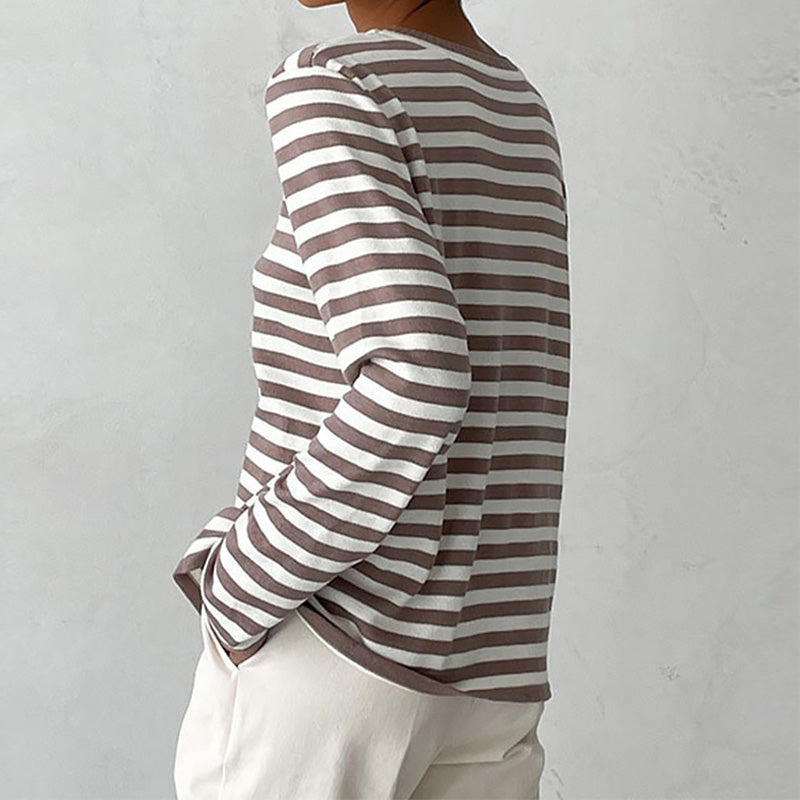 Pullover Damen mit lässigem Schnitt und langen Ärmeln - 8