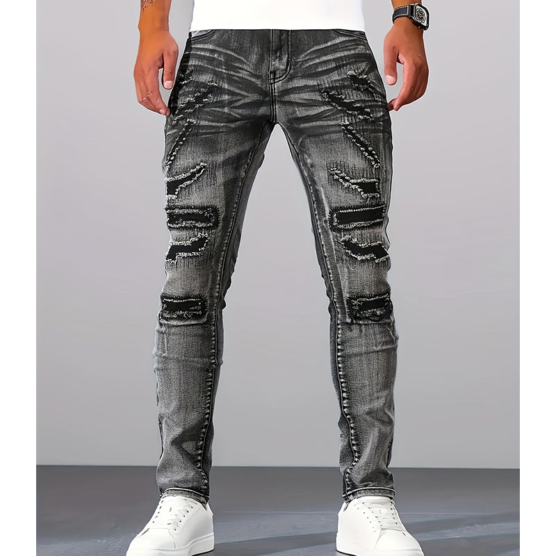 Herren Jeans im Slim-Fit Style mit Destroyed Effekten | M&G - 7 - Modeglanz