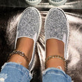 Slip-On Schuhe Damen mit Glitzerdetails und lässigem Design | M&G - 9 - Modeglanz