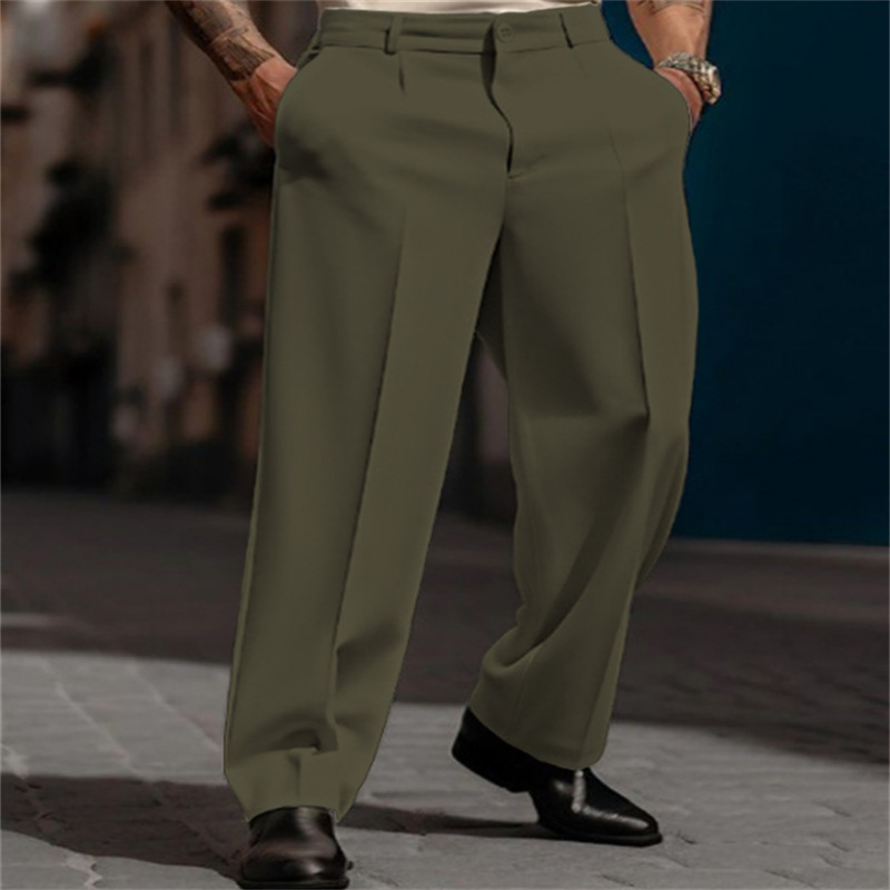 Herren-Hose mit weitem Bein und eleganten Bundfalten | M&G - 1 - Modeglanz