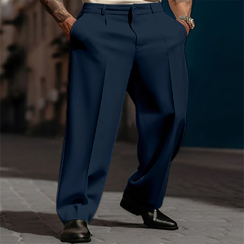 Herren-Hose mit weitem Bein und eleganten Bundfalten | M&G - 2 - Modeglanz