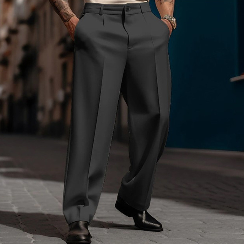 Herren-Hose mit weitem Bein und eleganten Bundfalten | M&G - 3 - Modeglanz