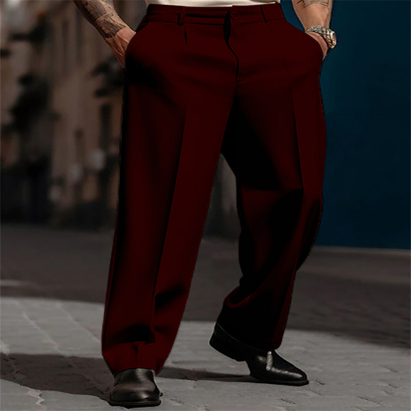 Herren-Hose mit weitem Bein und eleganten Bundfalten | M&G - 6 - Modeglanz