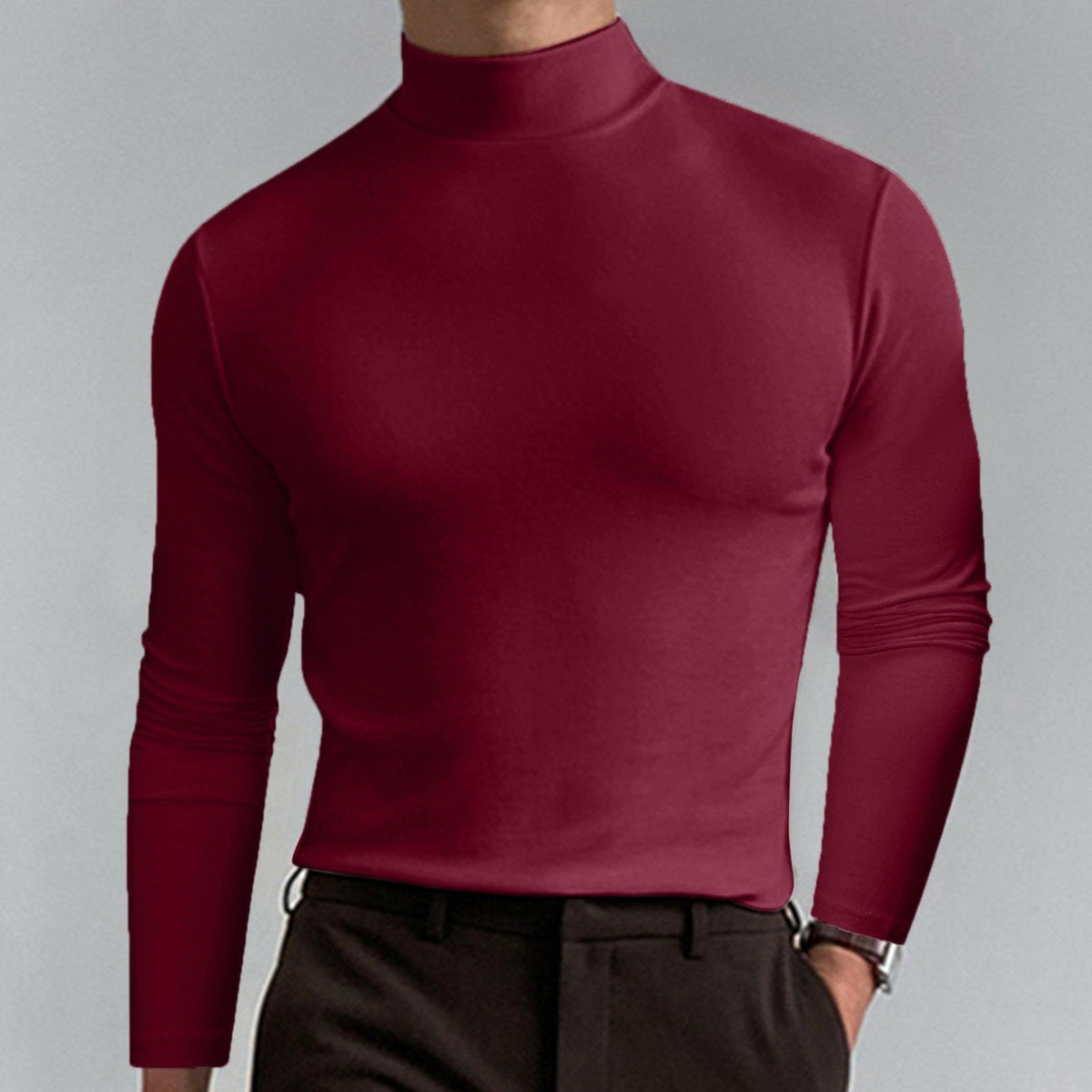 Pullover Herren mit Stehkragen | Elegante Slim Fit | M&G - 5 - Modeglanz