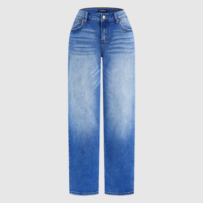 Damenjeans mit weitem Schnitt und lässiger Passform | M&G - 11 - Modeglanz