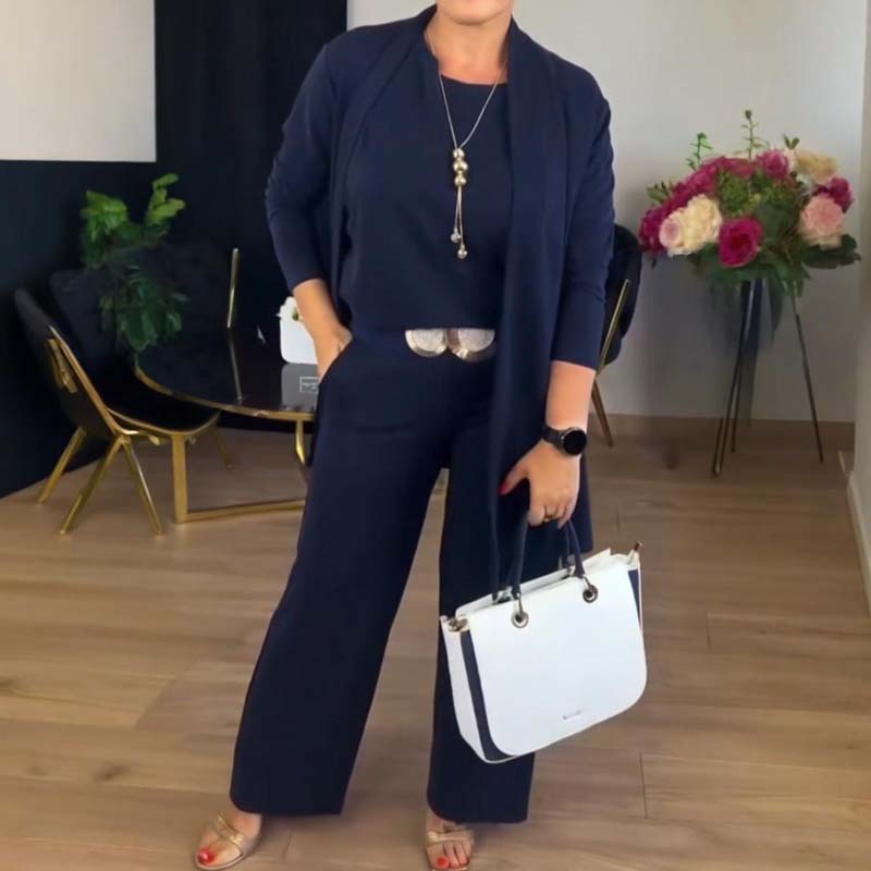 Outfit Damen mit Cardigan und weitem Schnitt | M&G - 1 - Modeglanz
