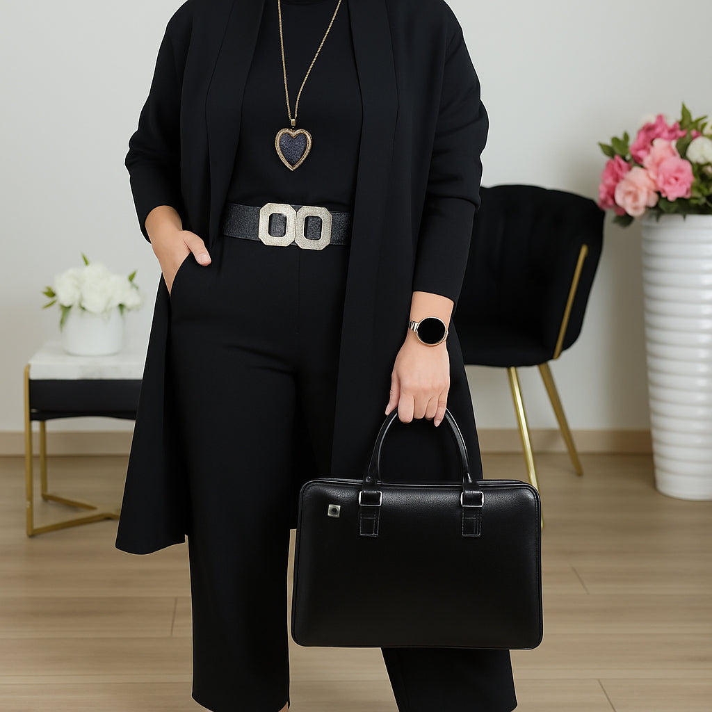 Outfit Damen mit Cardigan und weitem Schnitt | M&G - 3 - Modeglanz