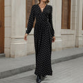 Elegantes Maxikleid für Damen mit V-Ausschnitt und figurbetonter Silhouette - J&B - 6 - Modeglanz