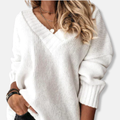 Damen Pullover mit V-Ausschnitt und lockerer Passform | T&S - 1 - Modeglanz