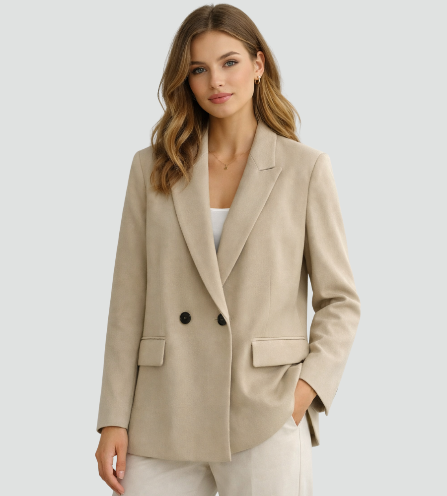 Blazer Damen mit doppelter Knopf-Front und elegantem Schnitt | T&S - 2 - Modeglanz