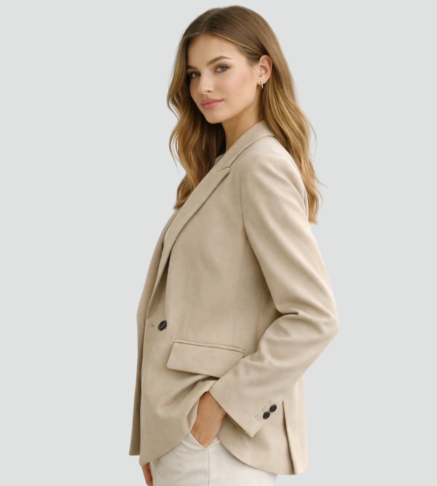 Blazer Damen mit doppelter Knopf-Front und elegantem Schnitt | T&S - 3 - Modeglanz