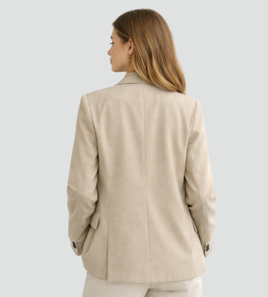 Blazer Damen mit doppelter Knopf-Front und elegantem Schnitt | T&S - 4 - Modeglanz